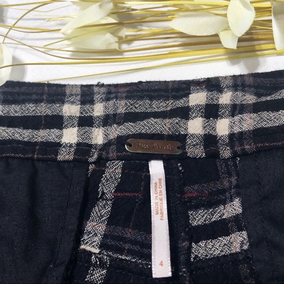 🦋Free People • Crinkle Plaid Pegged Pants - Picture 11 of 12